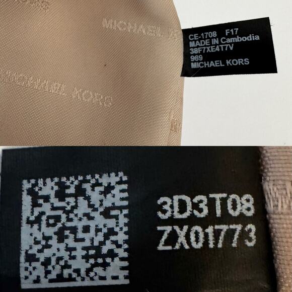 Michael Kors Signature Emry Large Tote Bag Zip Closure Shoulder Handbag Brown - Picture 13 of 13